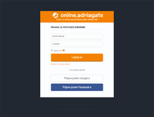Tablet Screenshot of online.adriagate.com